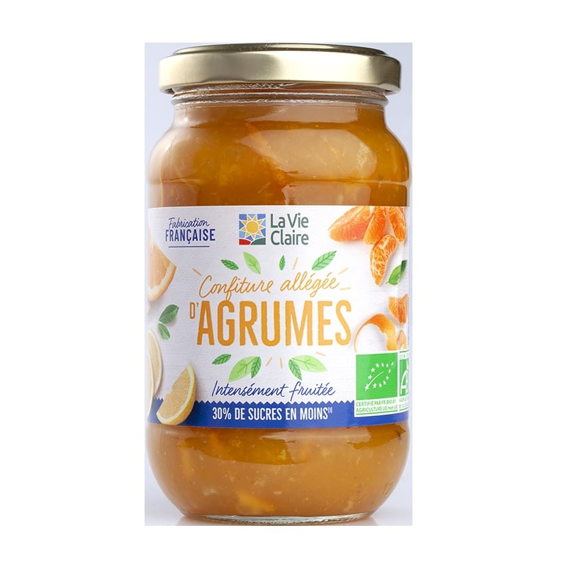 Confiture allégée aux 3 agrumes bio