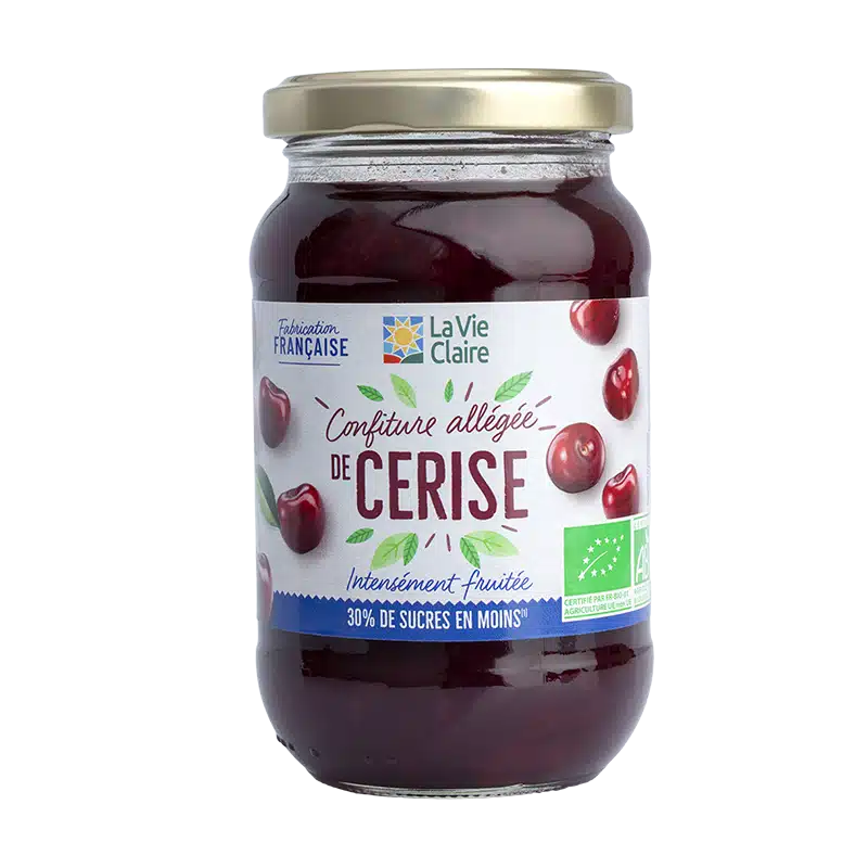 Confiture allégée de cerise bio