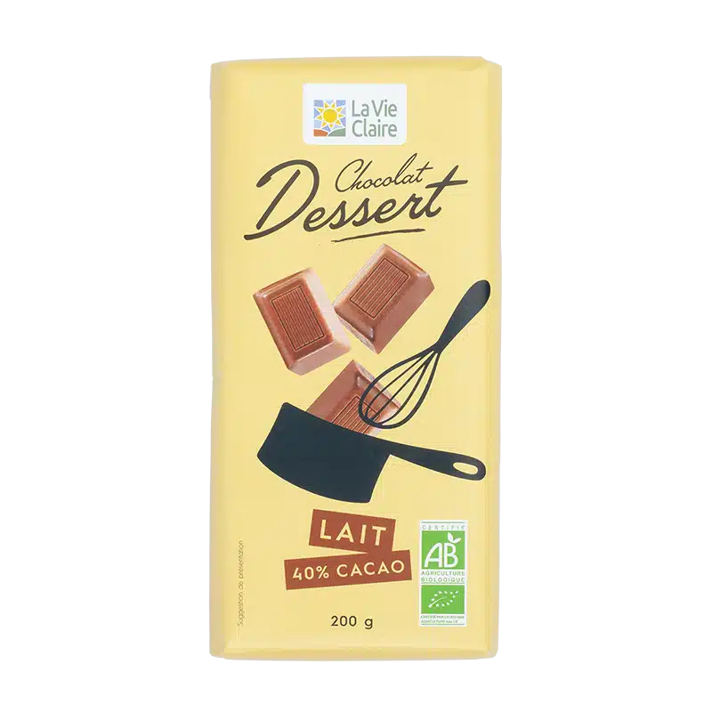 Chocolat au lait pâtissier