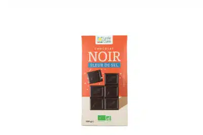 Tablette de chocolat noir à la fleur de sel