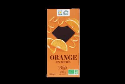 Chocolate with candied orange peel