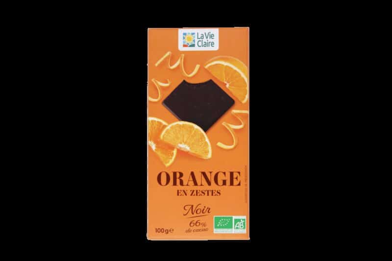 Chocolate with candied orange peel