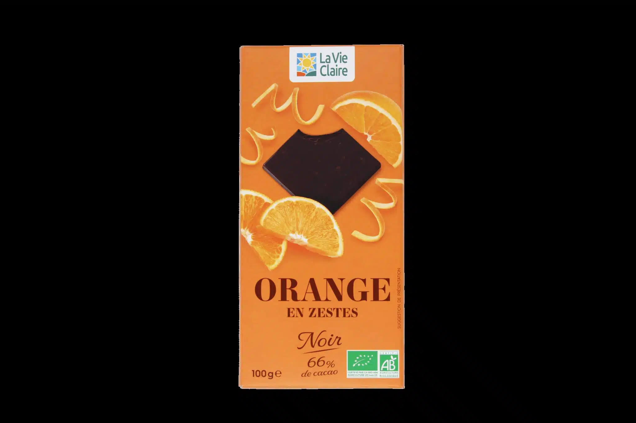 Chocolate with candied orange peel