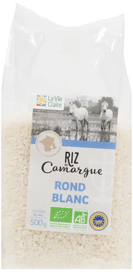 Riz de Camargue IGP rond blanc bio 500g La Vie Claire