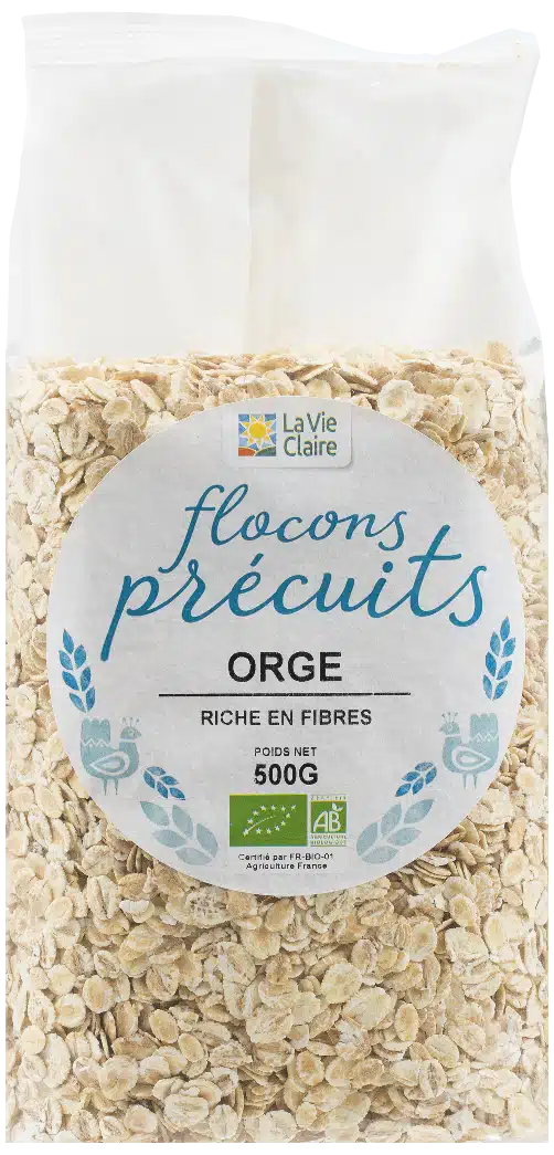 Flocons d'orge précuits bio