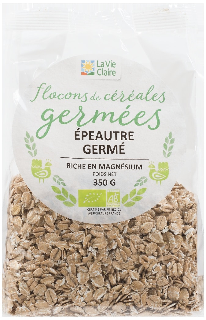 Flocons d'épeautre germés bio