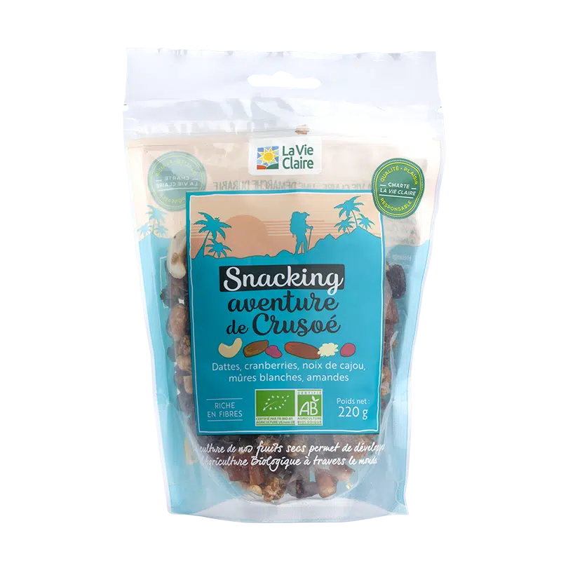 Mélange crusoe snacking bio