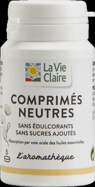 Comprimés neutres pour huiles essentielles bio - 30 comprimés