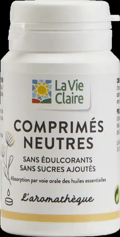 Comprimés neutres pour huiles essentielles bio - 30 comprimés