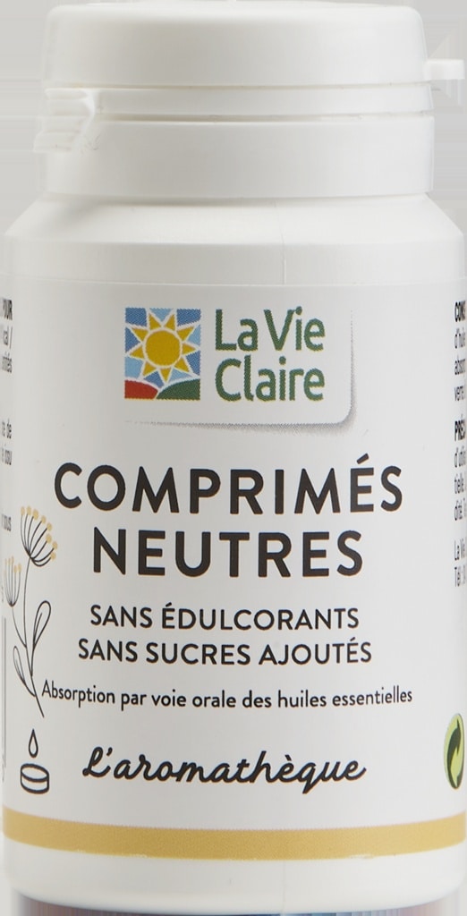 Comprimés neutres pour huiles essentielles bio - 30 comprimés