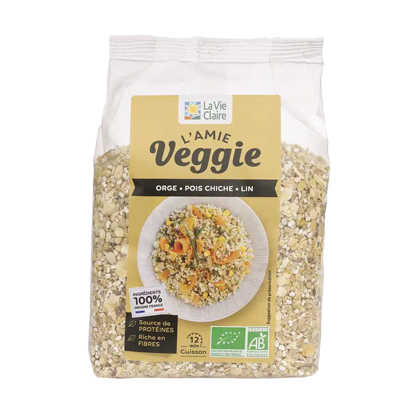 Mélange express orge, pois chiches et graines de lin bio