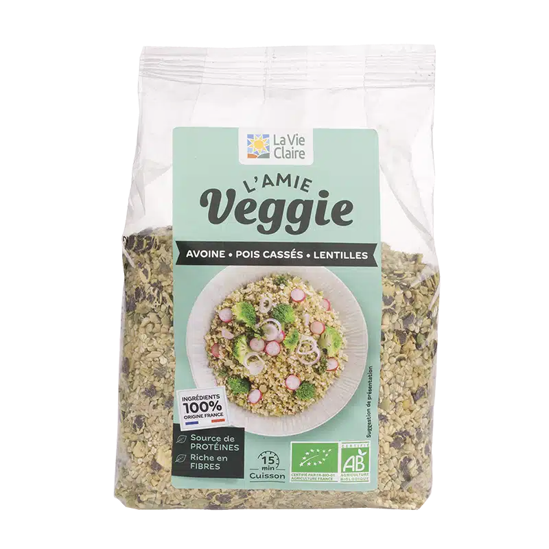 Mélange express avoine, pois cassés et lentilles vertes bio