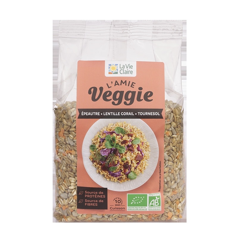 Mélange épeautre, lentilles corail et graines de tournesol bio