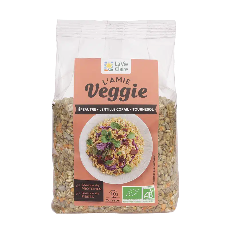 Mélange épeautre, lentilles corail et graines de tournesol bio