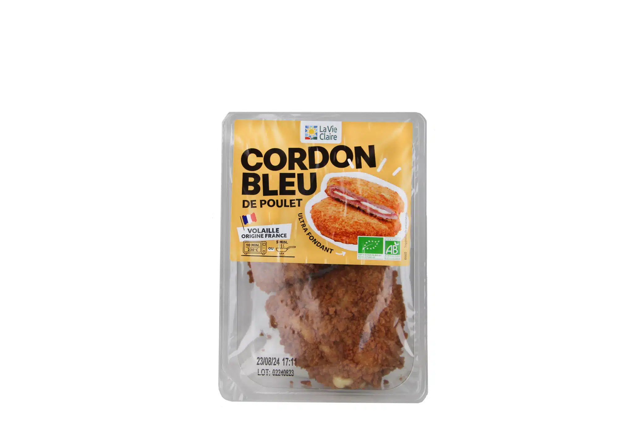 Cordon bleu de poulet bio