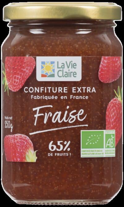 Confiture extra de fraise bio