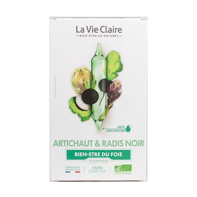 Artichaut & radis noir  20 ampoules bio
