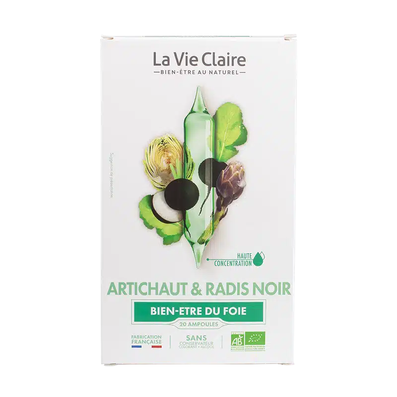 Artichaut & radis noir  20 ampoules bio
