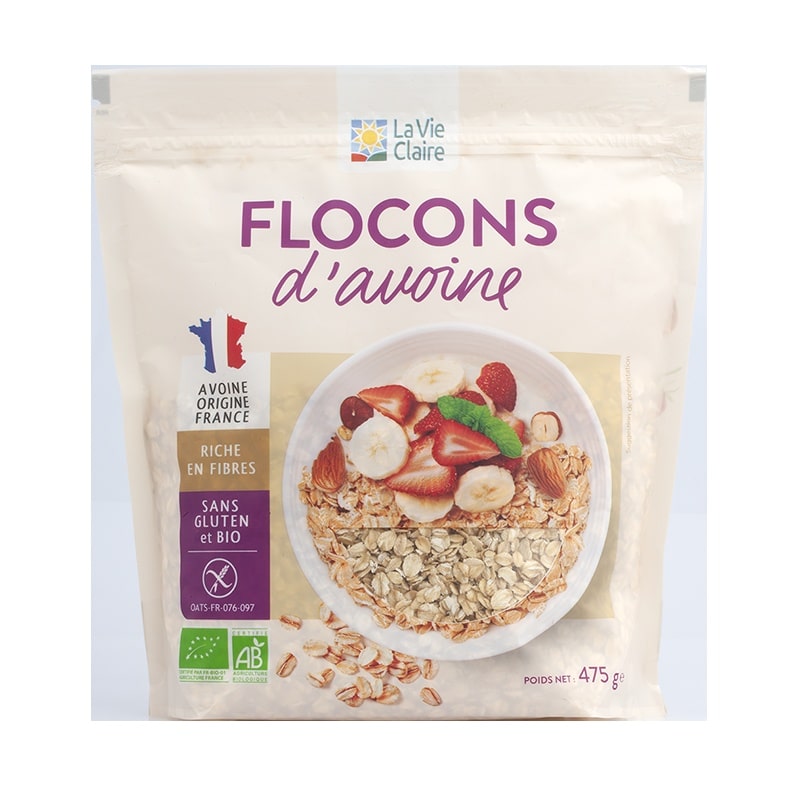 Flocons d'avoine sans gluten