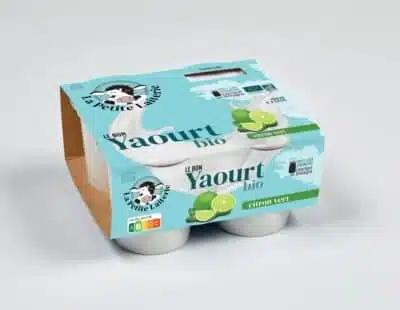 Yaourt ½ écrémé citron vert bio