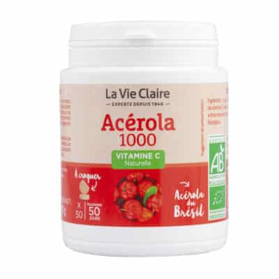 Acérola 1000 bio - 50 comrpimés à croquer