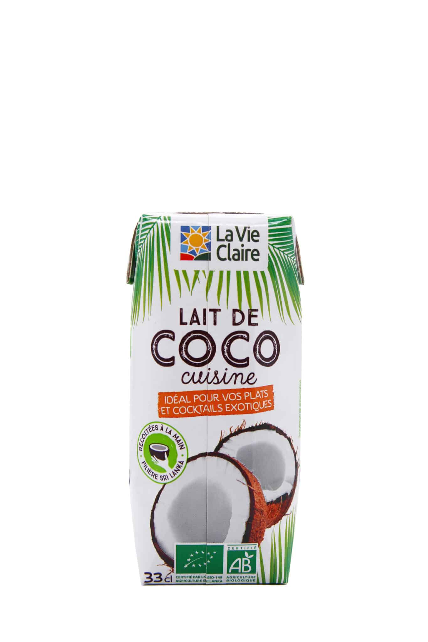 Lait coco cuisine bio