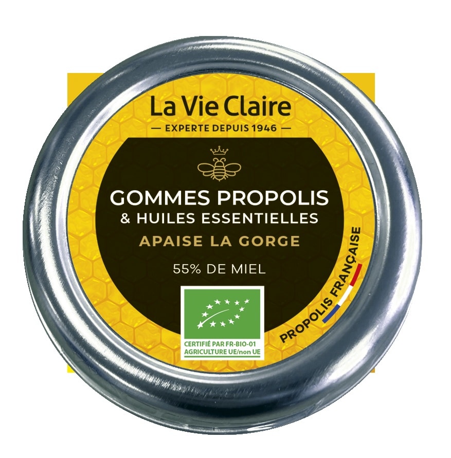 Gomme pour la gorge propolis x40
