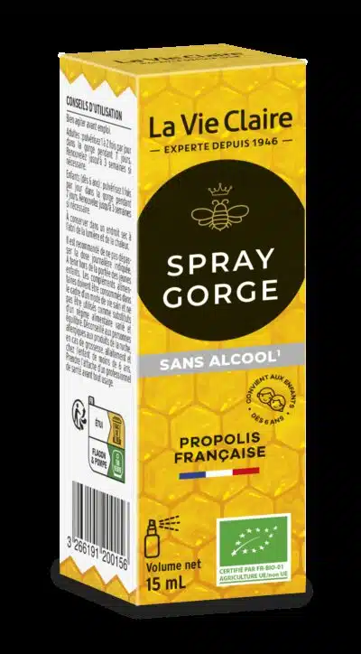 Spray gorge sans alcool