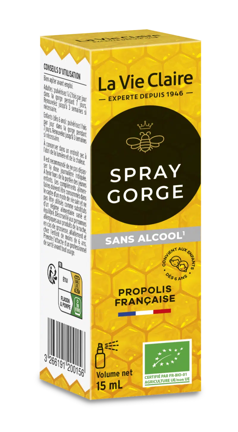 Spray gorge sans alcool