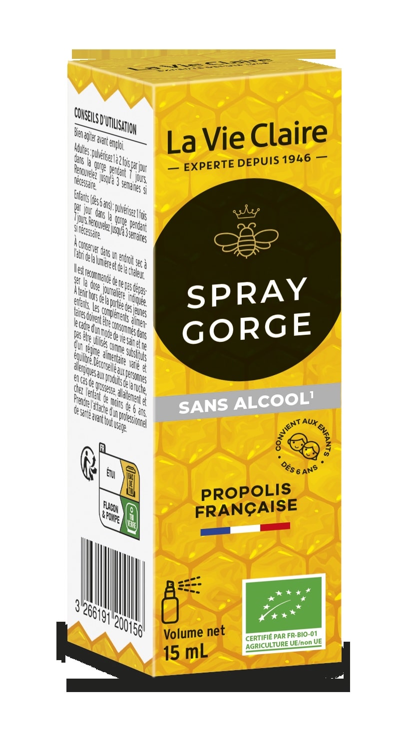 Spray gorge sans alcool