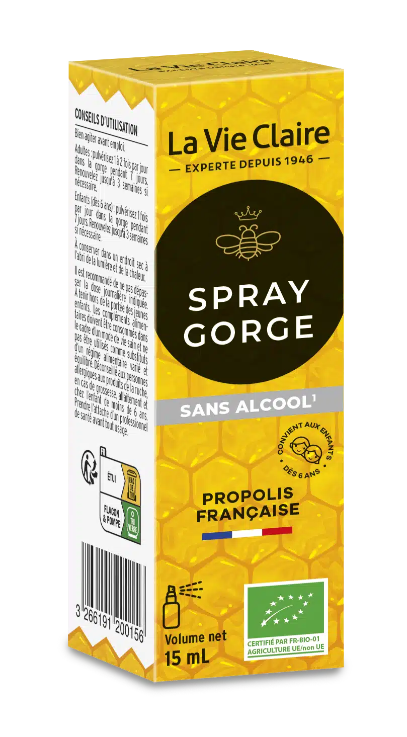 Spray gorge sans alcool