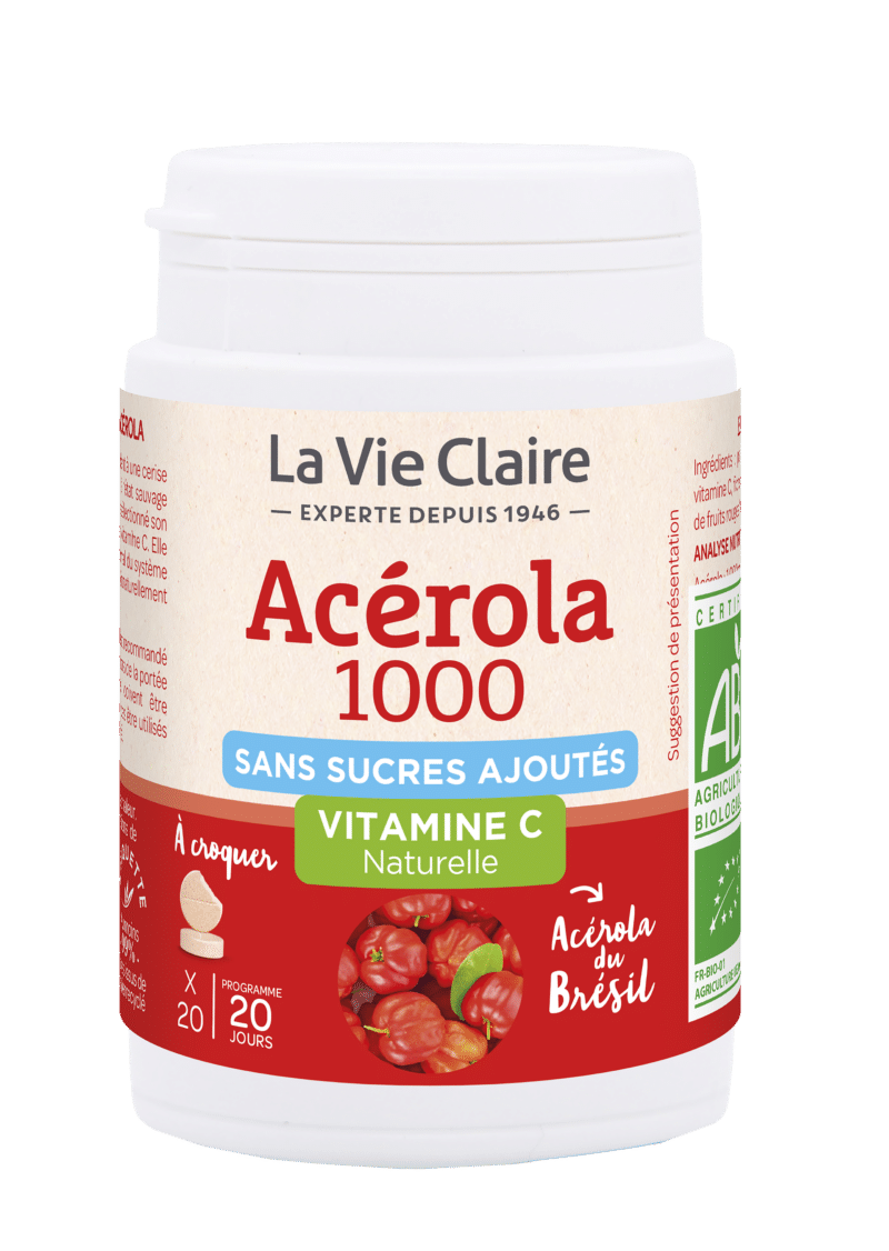 Acérola 1000 sans sucres ajoutés bio