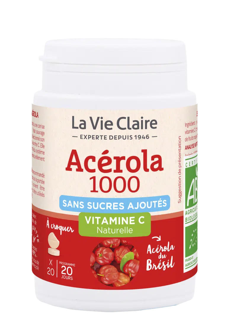 Acérola 1000 sans sucres ajoutés bio