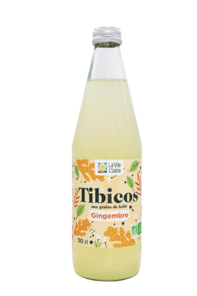 Tibicos aux grains de kéfir et gingembre