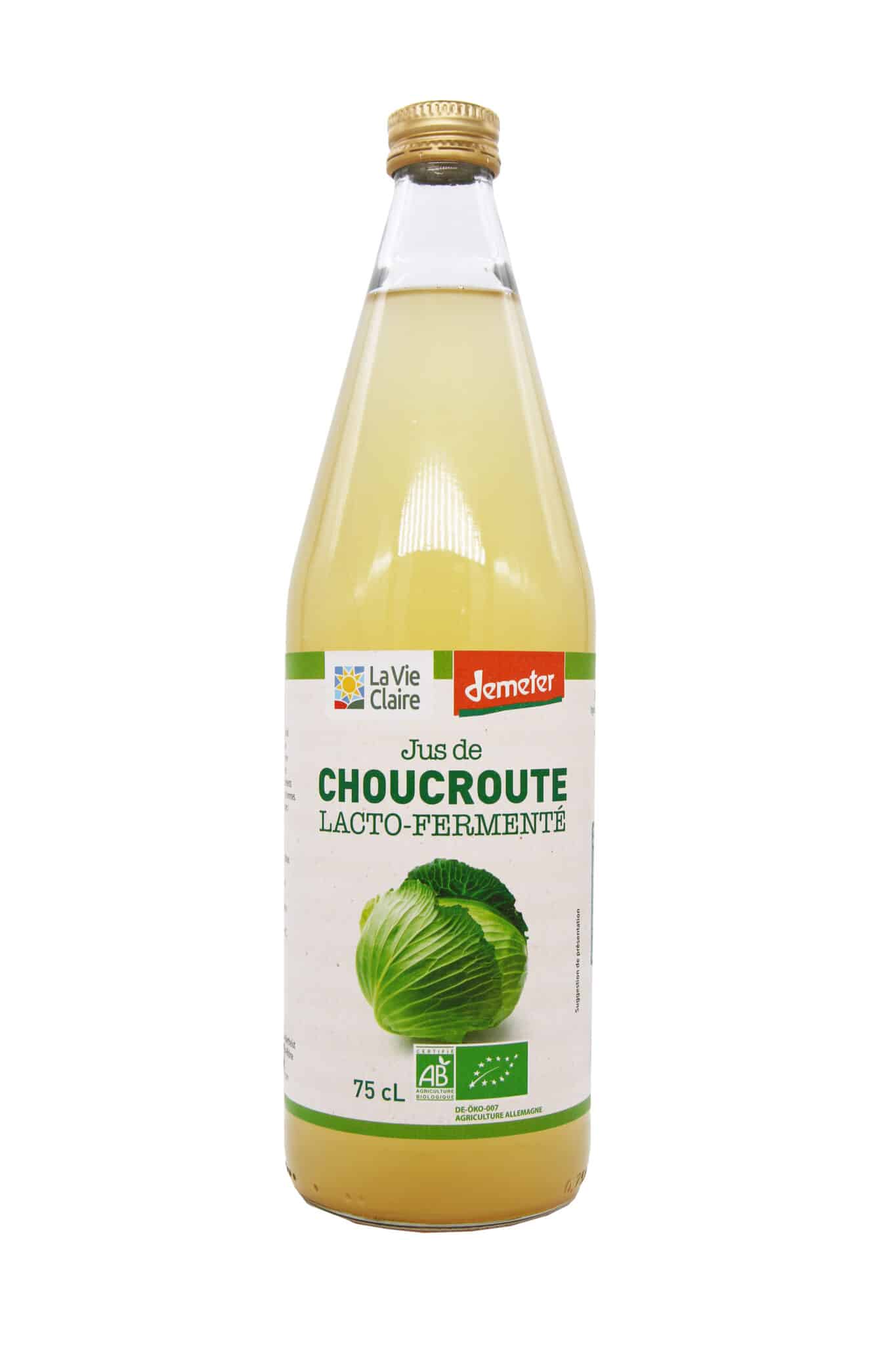 Jus de choucroute lacto-fermenté bio