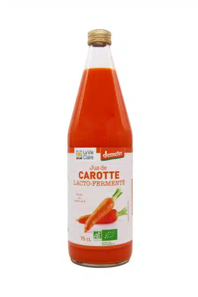 Jus de carotte lacto-fermenté bio