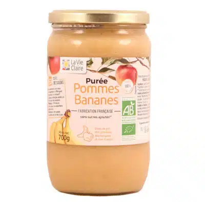 Purée pommes bananes bio