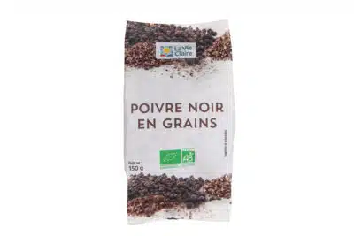 POIVRE NOIR en grains de Madagascar bio