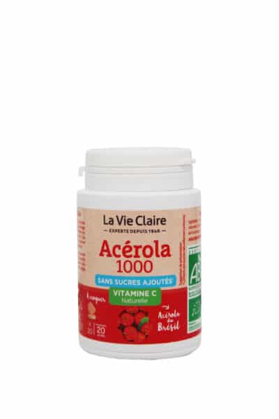 Acérola 1000 sans sucres ajoutés bio