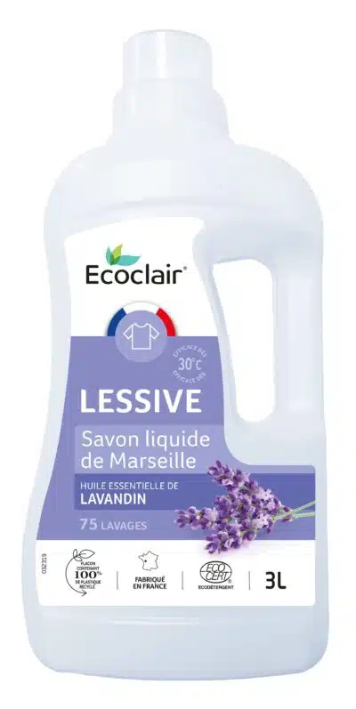 Lessive à l'huile essentielle de lavandin