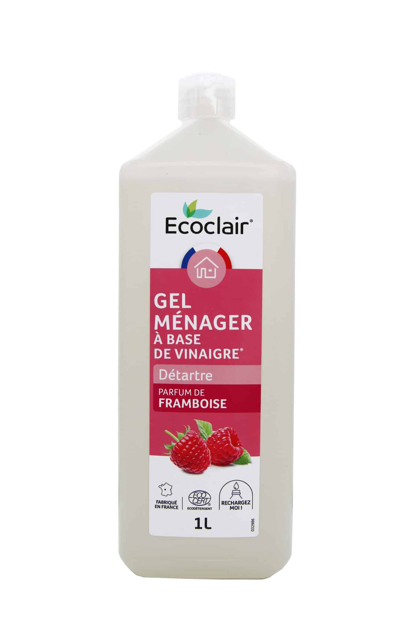 Gel vinaigre ménager parfum de framboise