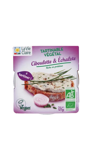 Tartinable végétal échalote et ciboulette bio