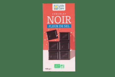 Tablette de chocolat noir à la fleur de sel