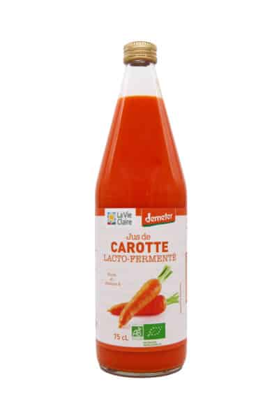 Jus de carotte lacto-fermenté bio