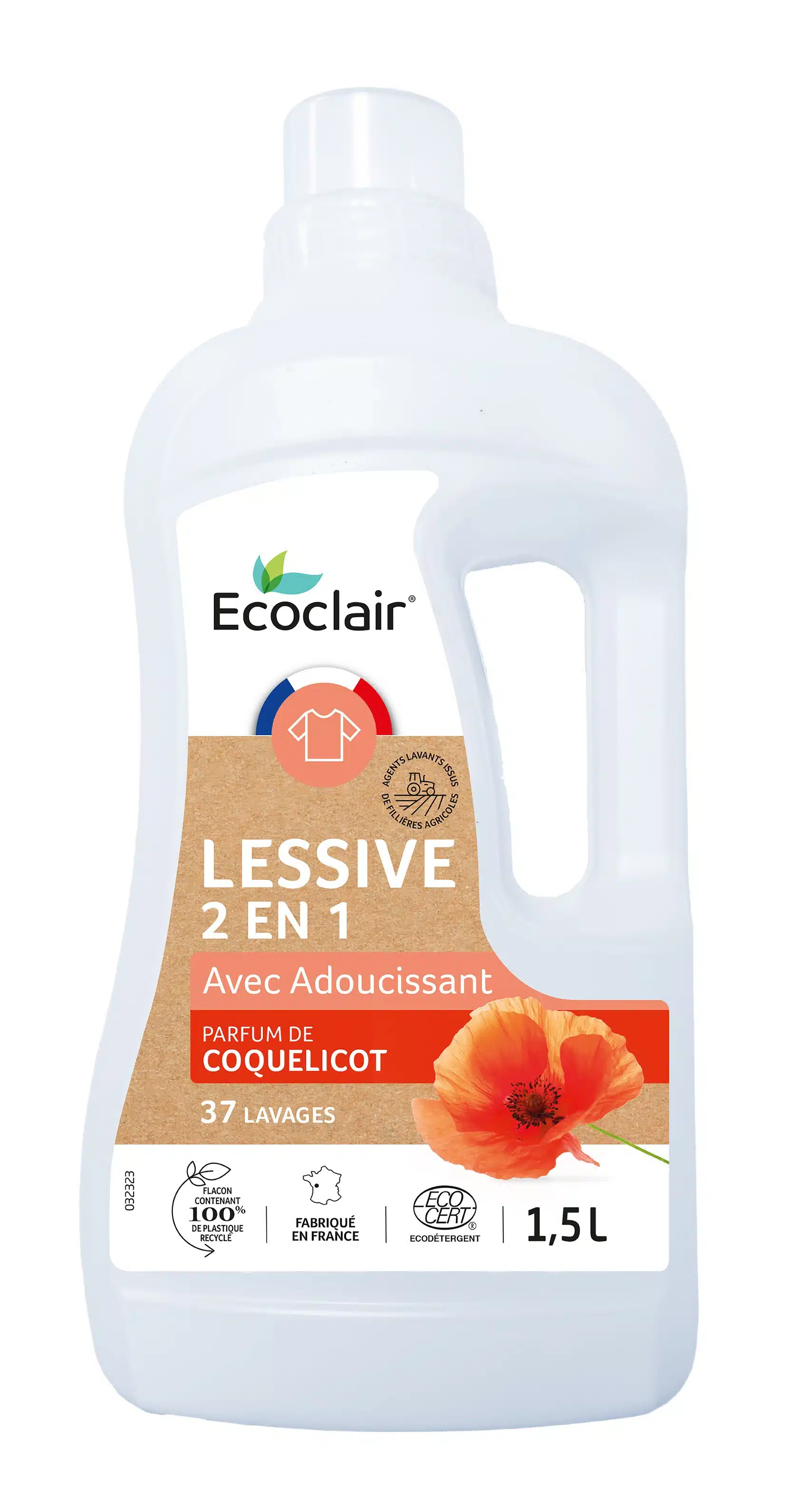 Lessive 2 en 1 avec assouplissant