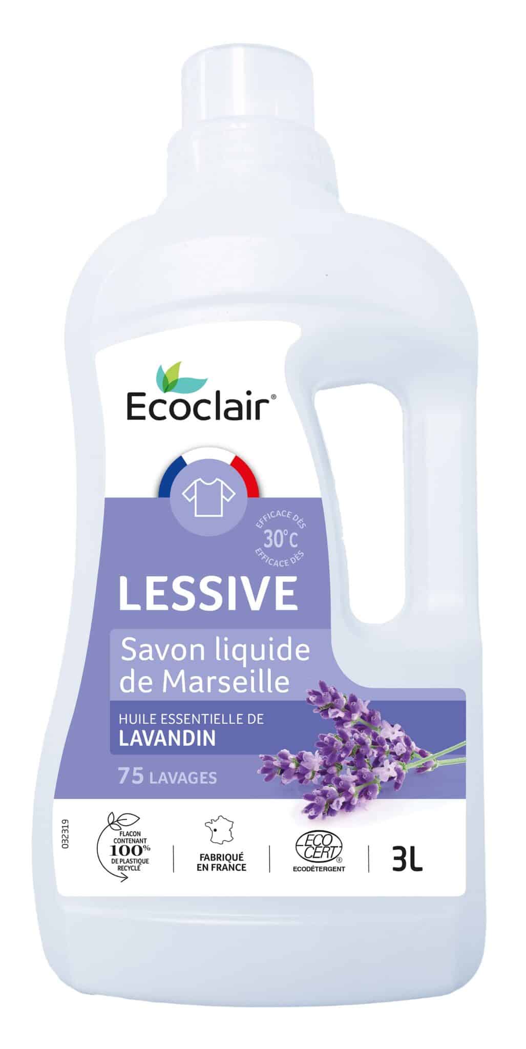 Lessive à l'huile essentielle de lavandin