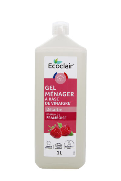 Gel vinaigre ménager parfum de framboise