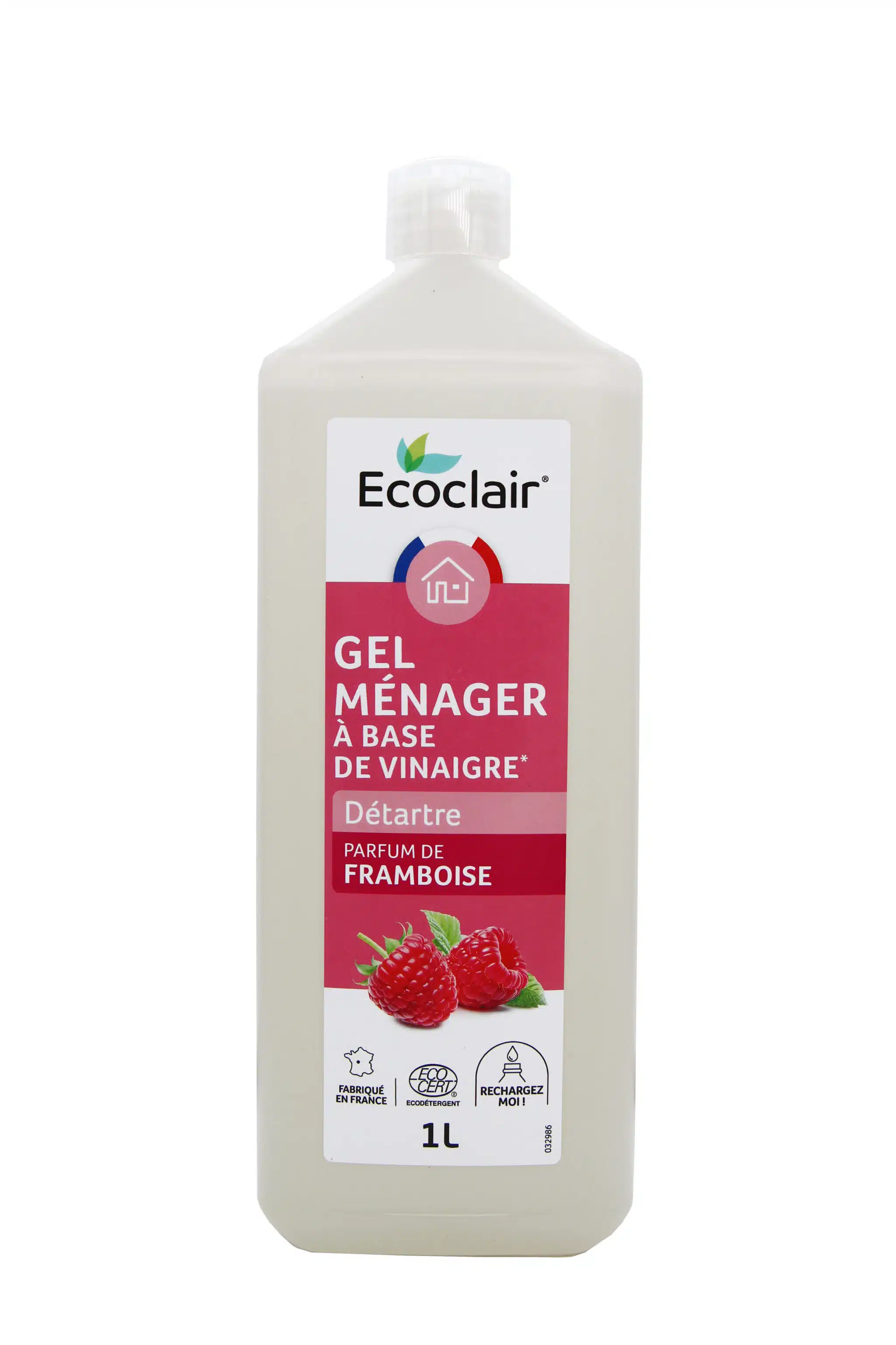 Gel vinaigre ménager parfum de framboise