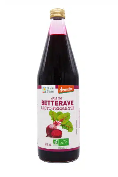 Jus de betterave lacto-fermenté bio