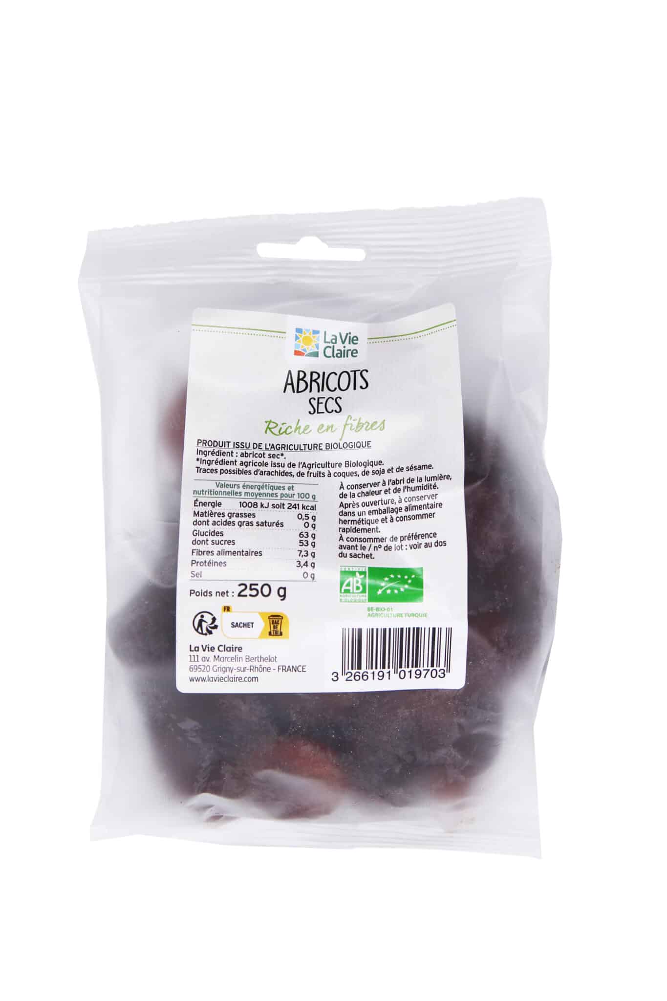 Abricot sec biologique